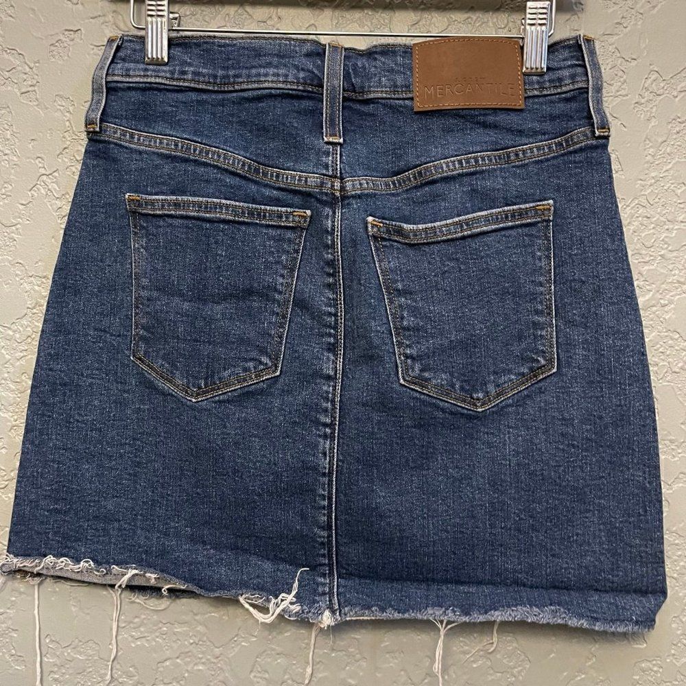 J. Crew Cutoff Denim Skirt - Picture 2 of 7